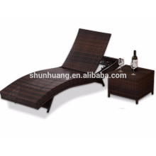 Waterproof outdoor swimming pool sun lounger rattan beach chair in hot sale